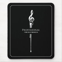 Treblemaker Funny Music Pun Classy Black G-Clef