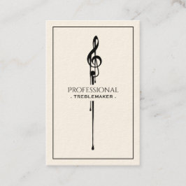 Treblemaker-Hett G-Clef Visitkort