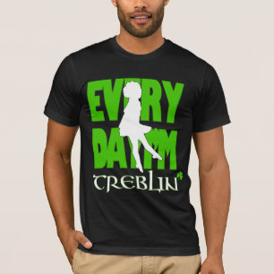Treblin för daglig I-förmiddag grundläggande Tee Shirt