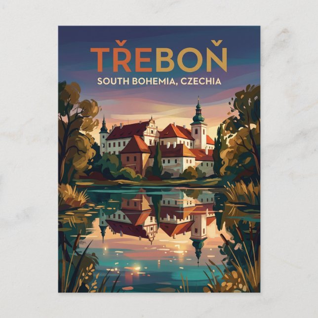 Třeboň Tjeckien Vykort (Framsida)