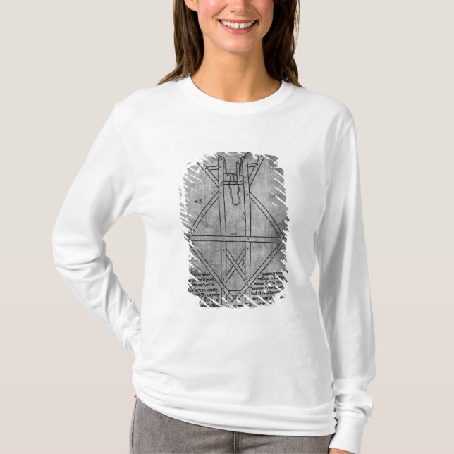 Trebuchet maskin som kastar pilar t shirt (Framsida)