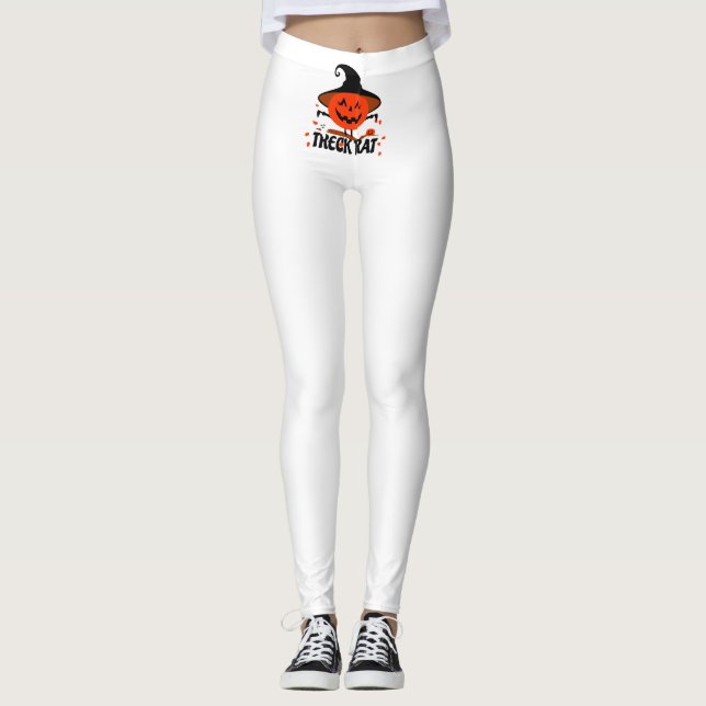 Treck Trat Pumpa Leende Leggings (Framsida)