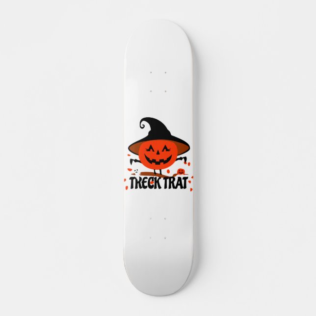 Treck Trat Pumpa Leende Mini Skateboard Bräda 18,5 Cm (Framsida)