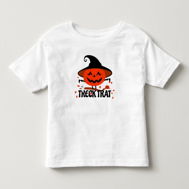 Treck Trat Pumpkin Leende T Shirt (Framsida)