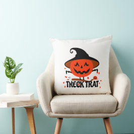 Treck Trat Pumpkin Smiling Kudde