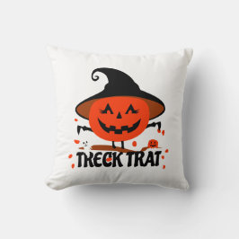 Treck Trat Pumpkin Smiling Kudde