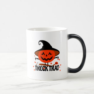 Treck Trat Pumpkin Smiling Magisk Mugg