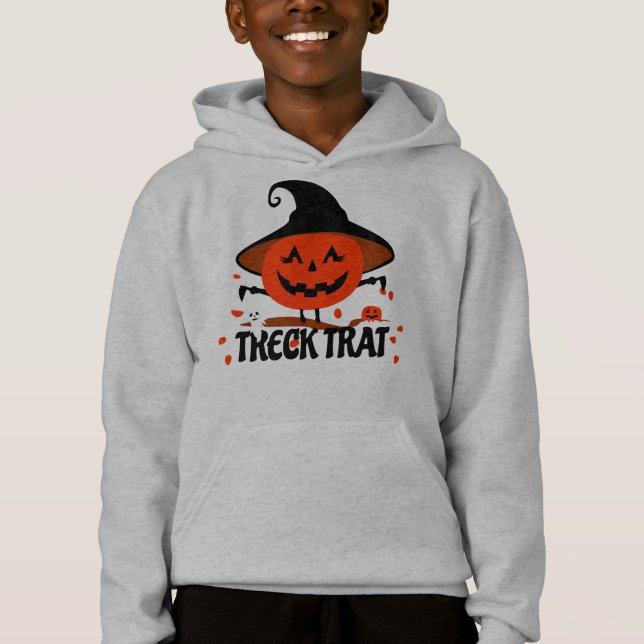 Treck Trat Pumpkin Smiling T Shirt (Framsida)