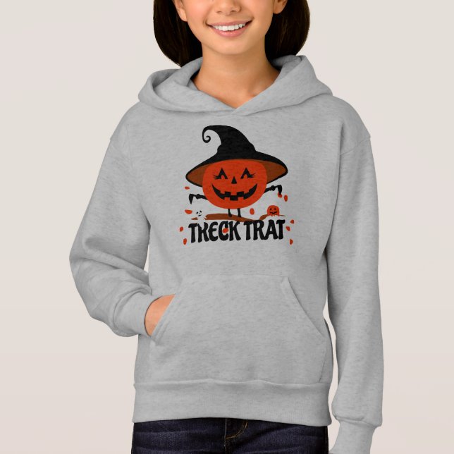 Treck Trat Pumpkin Smiling T Shirt (Framsida)
