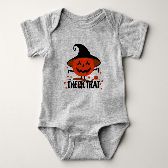Treck Trat Pumpkin Smiling T Shirt (Framsida)