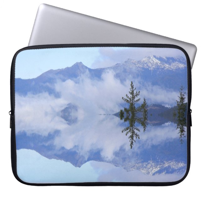 Tredimensionella Alpernor reflektioner..... Laptop Fodral (Framsidan)