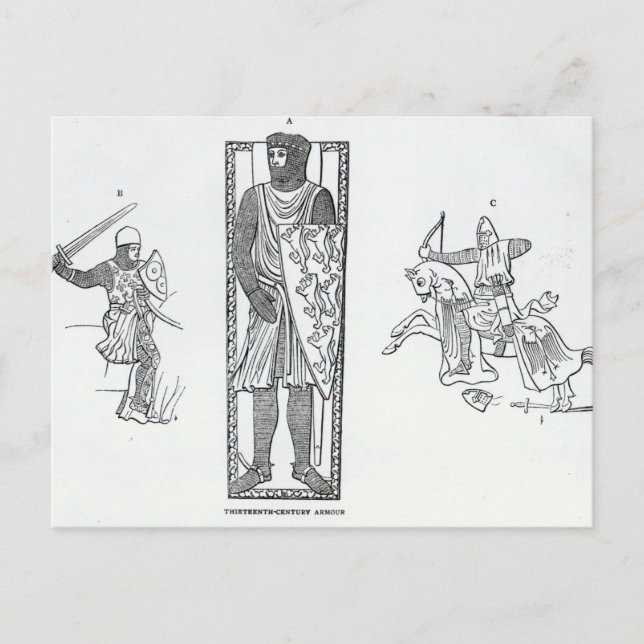 Tredje århundradets rustning vykort (Framsida)