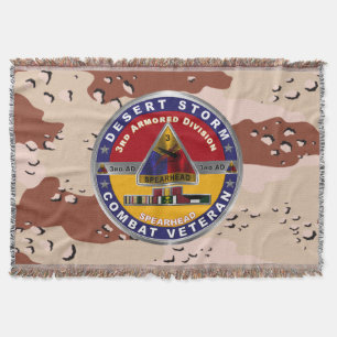 Tredje armédivisionen Desert Storm Veteran Filt