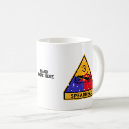 Tredje armédivisionen - USA:s militära "Grunge" Kaffemugg