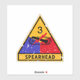 Tredje armédivisionen - USA:s militära "Grunge" Klistermärken