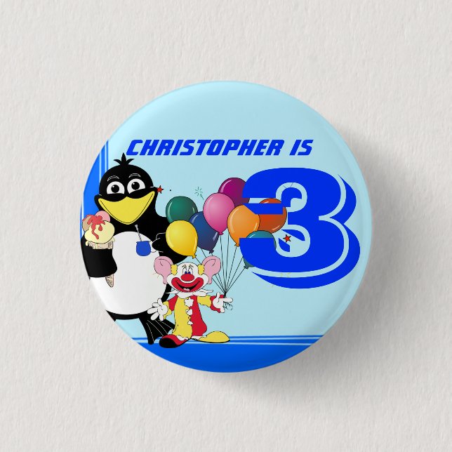 Tredje årsdagen knapp (Framsida)