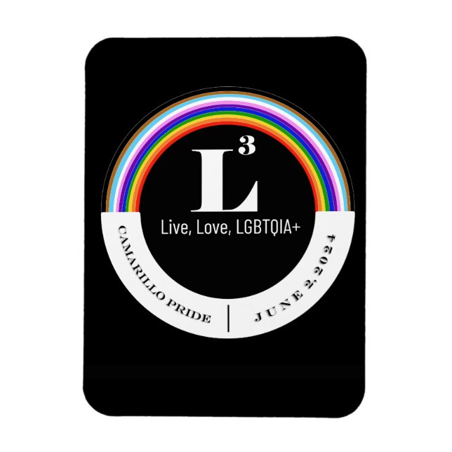 Tredje årsverke för Camarillo Pride Magnet (Vertikal)