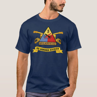 Tredje beväpnade divisionen med Br Ribbon SSI X T Shirt