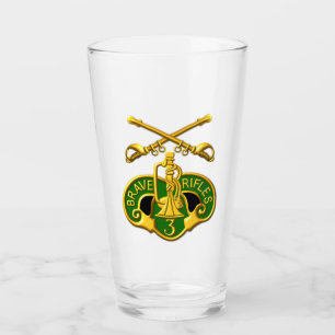 Tredje beväpnade kavalleriregimen Saber Insignia Glaskopp