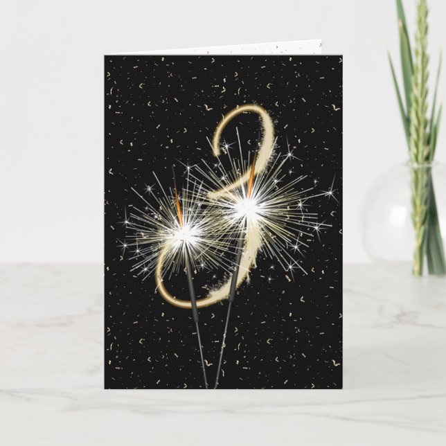 Tredje bröllop-årsdagen för miniatyrischer kort (Framsida)