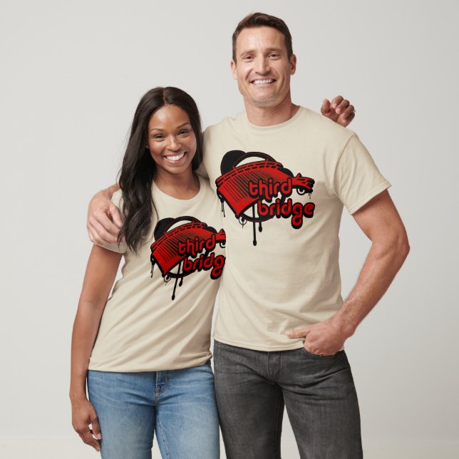 Tredje bron. röd&svart. tee shirt (Unisex)