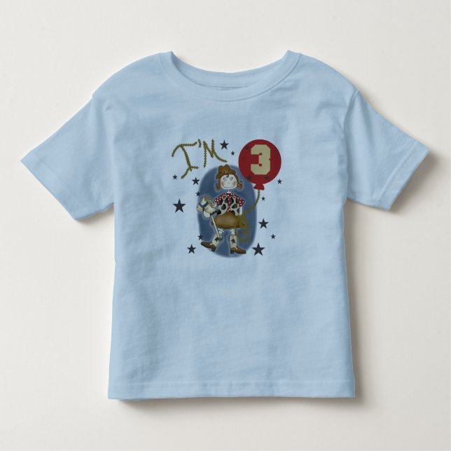 Tredje Cowgirl Birthday Tshirts and Gifts (Framsida)