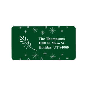 TREDJE DAGEN FÖR CHRISTMAS/Juletiketter Adressetikett