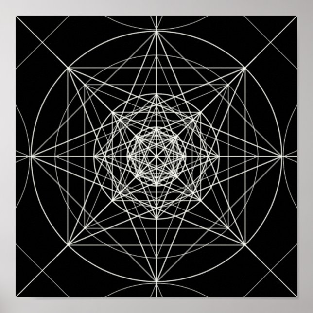 Tredje dimensionella Helig-geometri Poster (Framsidan)