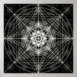 Tredje dimensionella Helig-geometri Poster