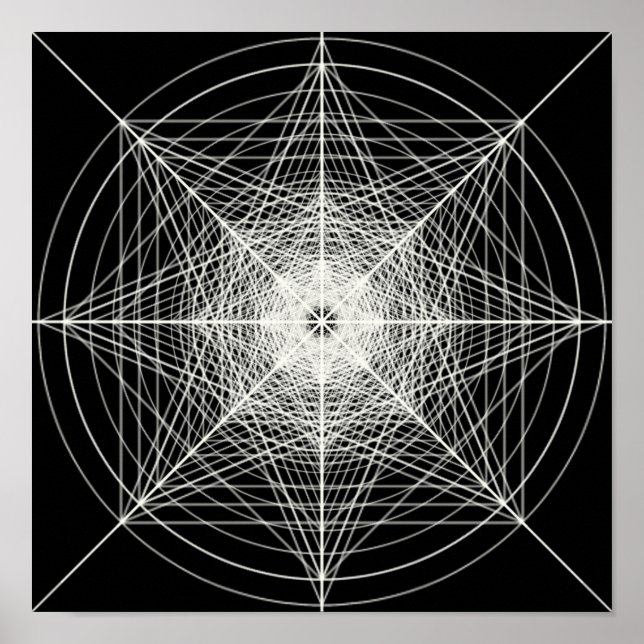 Tredje dimensionella Helig-geometri Poster (Framsidan)