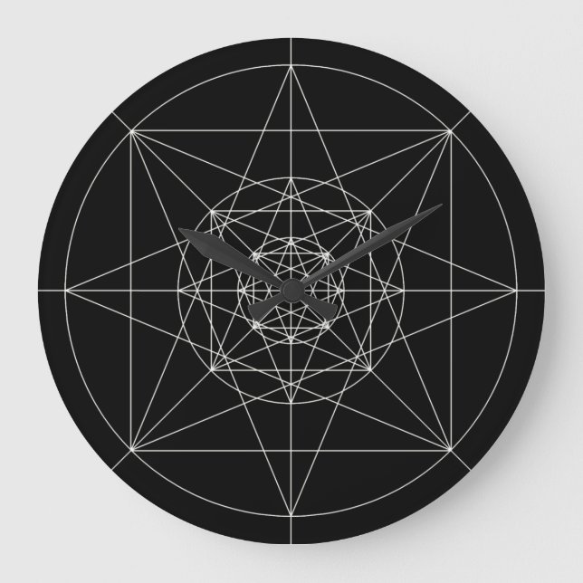 Tredje dimensionella Helig-geometri Stor Klocka (Framsida)