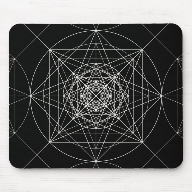 Tredje dimensionella sakrala geometri musmatta (Framsidan)