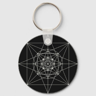 Tredje dimensionella sakrala geometri nyckelring