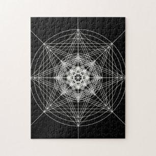 Tredje dimensionella sakrala geometri pussel