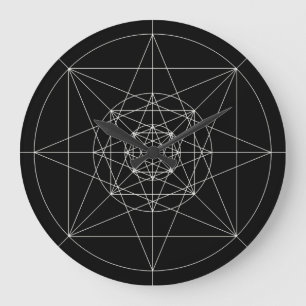 Tredje dimensionella sakrala geometri stor klocka