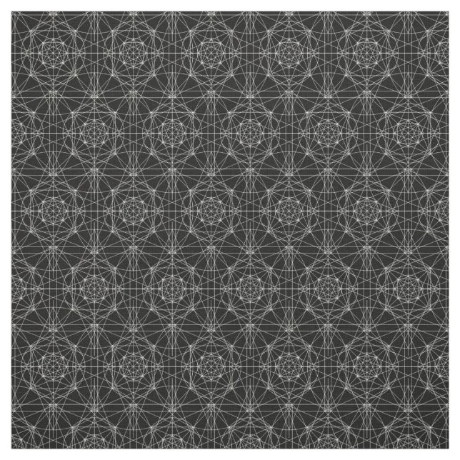 Tredje dimensionella sakrala geometri tyg (Provkarta)