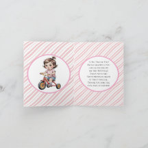 Tredje. Flickans födelsedag på en trehjuling Party