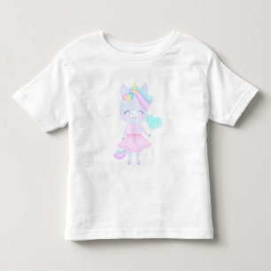 Tredje födelsedag T-Shirt med en rolig enhörning.