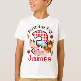 Tredje födelsedag Tredje födelsedag | Barnyard Bir T Shirt