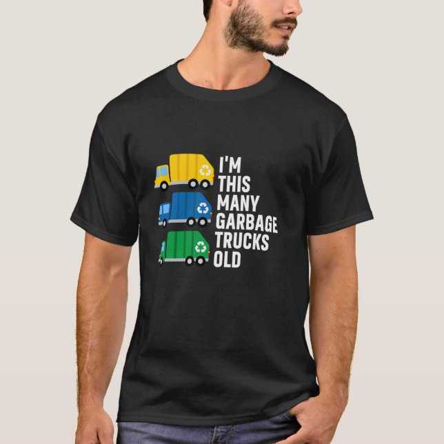 Tredje födelsedagen 3 år gammal Jag är här många S T Shirt (Framsida)