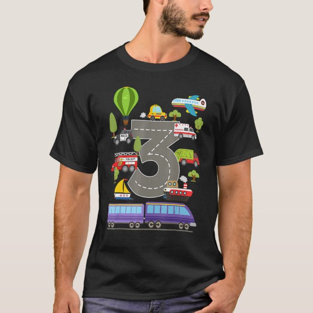 Tredje födelsedagen Barns Flickor Bards Bild 3 år  T Shirt (Framsida)