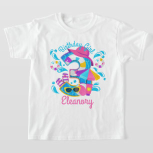 Tredje födelsedagen bassäng Party T Shirt