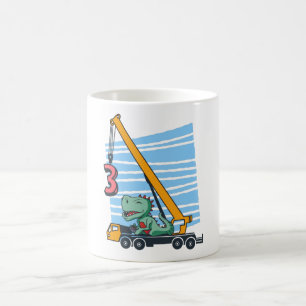 Tredje födelsedagen för 3-åriga barn B-dagen Kaffemugg