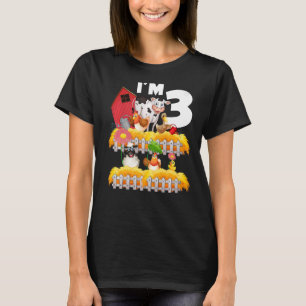 Tredje födelsedagen: Jag är 3 år gammal Småbarn Th T Shirt