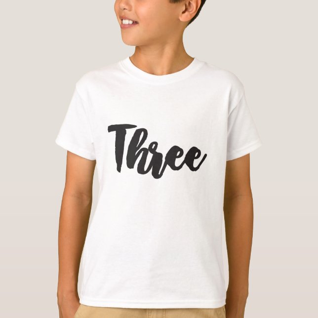Tredje födelsedagen Tredje födelsedagen Min 3-årin T-shirt (Framsida)