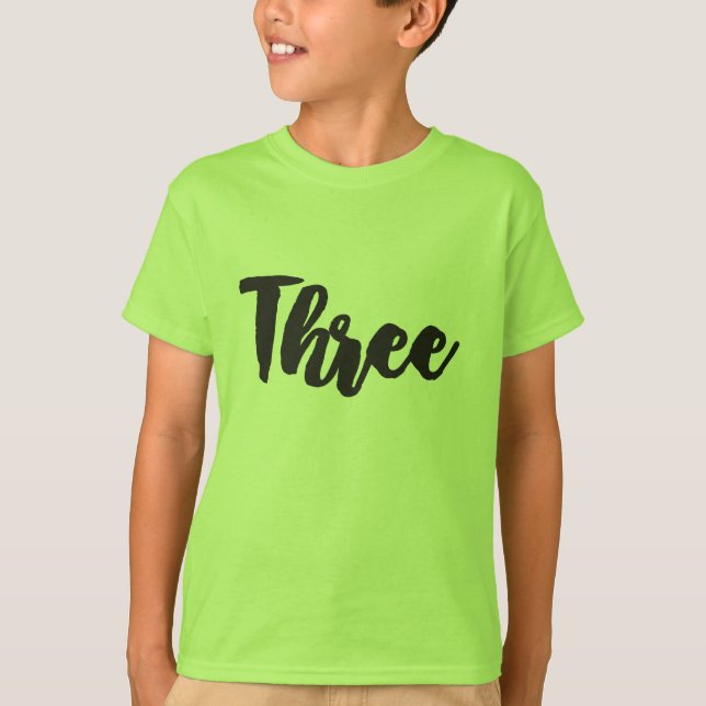 Tredje födelsedagen Tredje födelsedagen Min 3-årin Tee (Framsida)