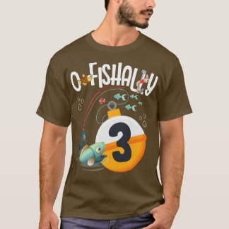 Tredje födelsedagens fångsttema för pojkar och fli t shirt