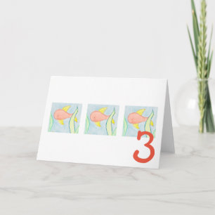 Tredje födelsedagskortet kort