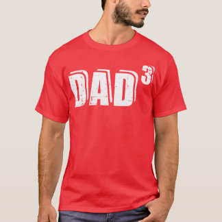 Tredje gången Pappa far för tre barn baby tillkänn T Shirt
