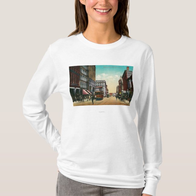 Tredje gata i Portland, Oregon Tee Shirt (Framsida)